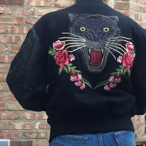 ❌Jaguar & Roses Bomber Jacket